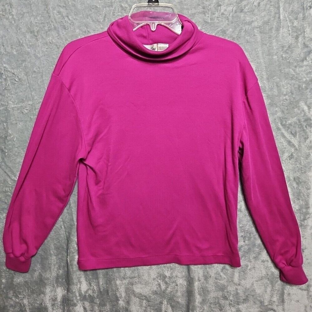 Colter Bay Women's Sz XL pink turtleneck long sleeve poly cotton Singapore
